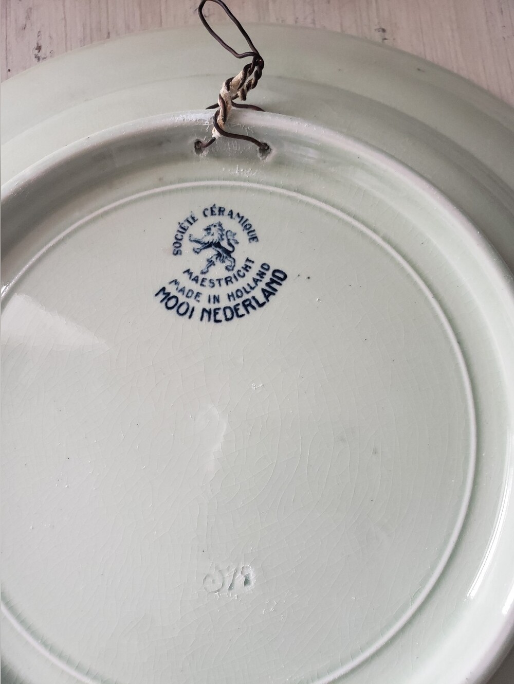 2 Vintage Holland Delft Blue Souvenir Plates Set of 2 - Nijmegen Landmarks - Picture 12 of 12
